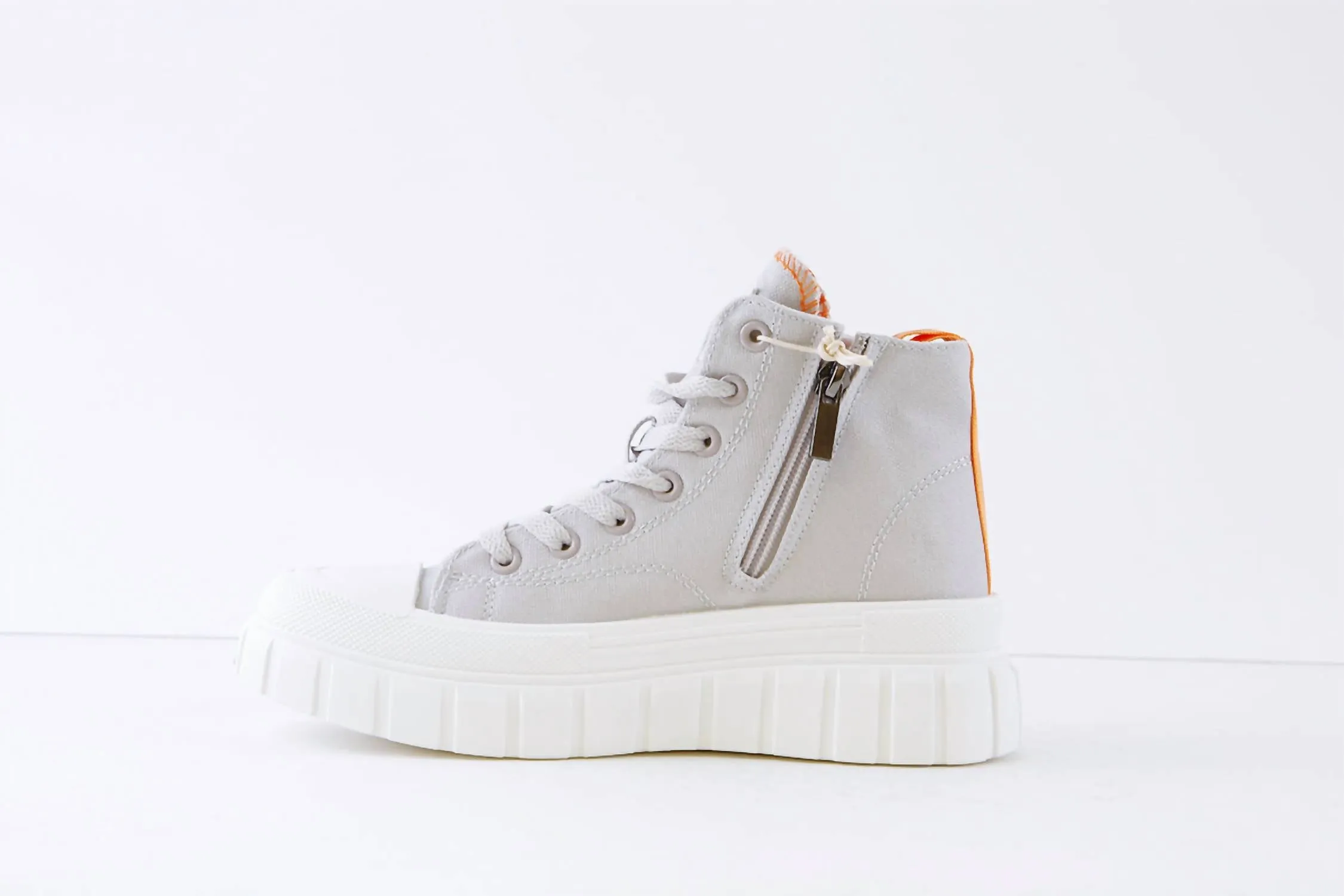 Women's Canvas Ankle Boots In Grey