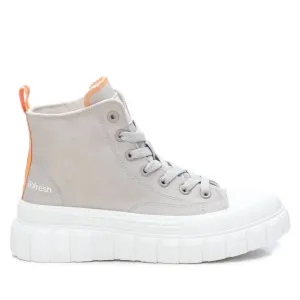 Women's Canvas Ankle Boots In Grey