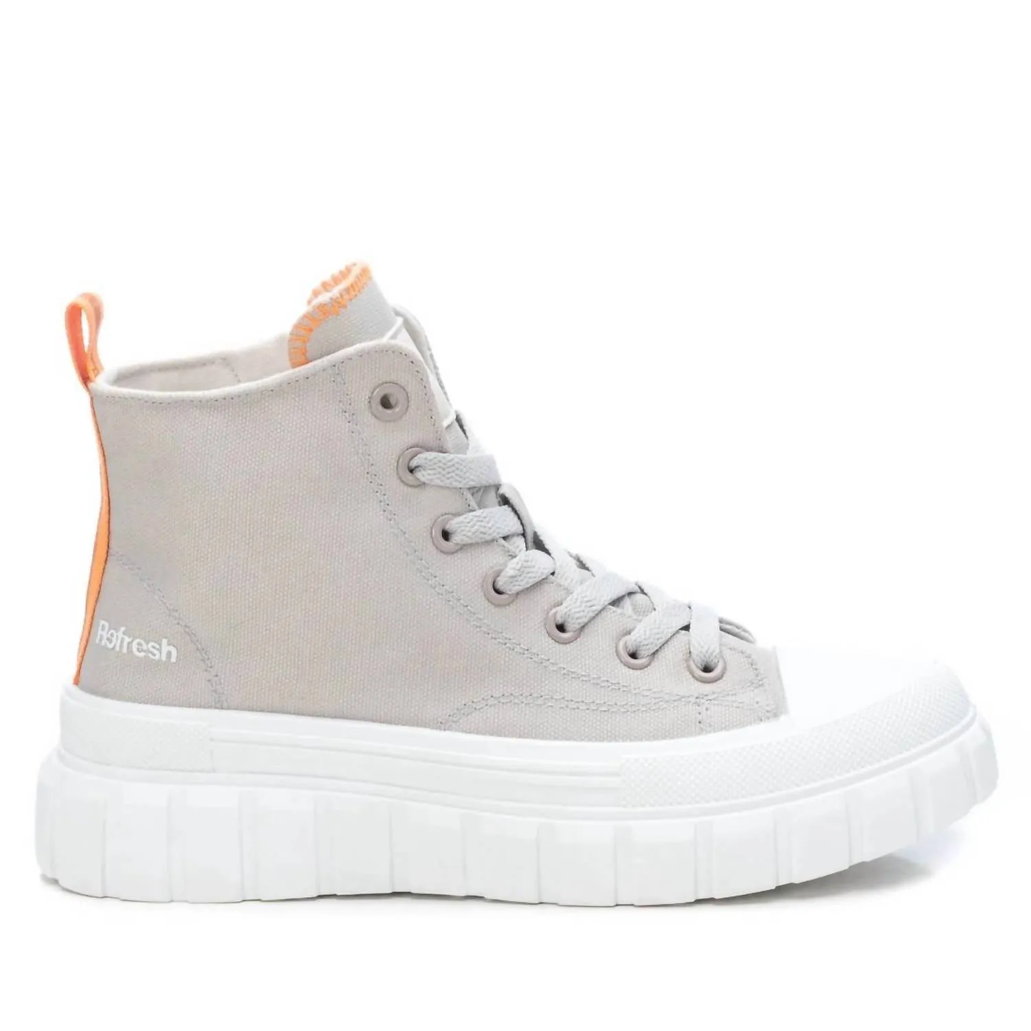 Women's Canvas Ankle Boots In Grey