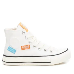 Women's Canvas High-Top Sneakers In White