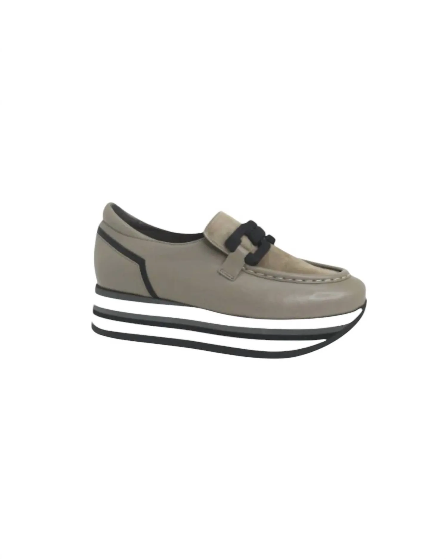 Women's Cathy Wedge In Taupe/black