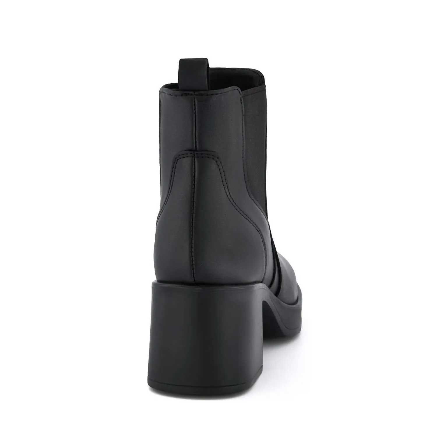 Women's Chelsea Boots With Elastic Sides In Black