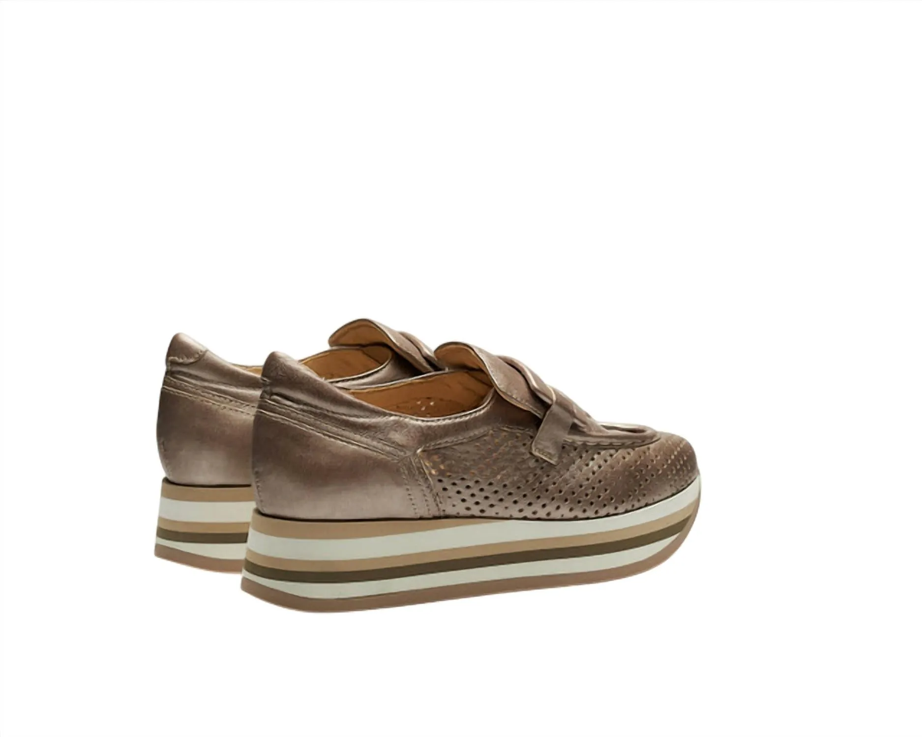 Women's Cher Loafers In Taupe Metallic