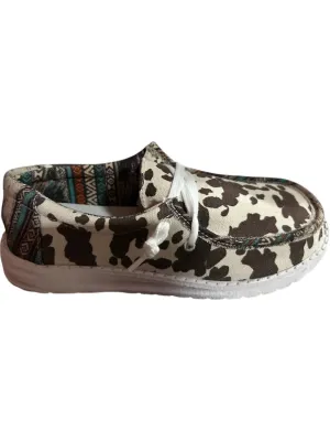 Women's Cow In A Meadow Loafers In Brown