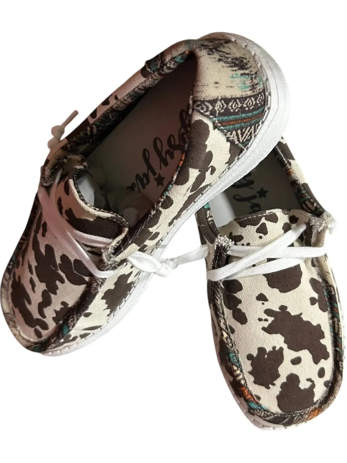 Women's Cow In A Meadow Loafers In Brown