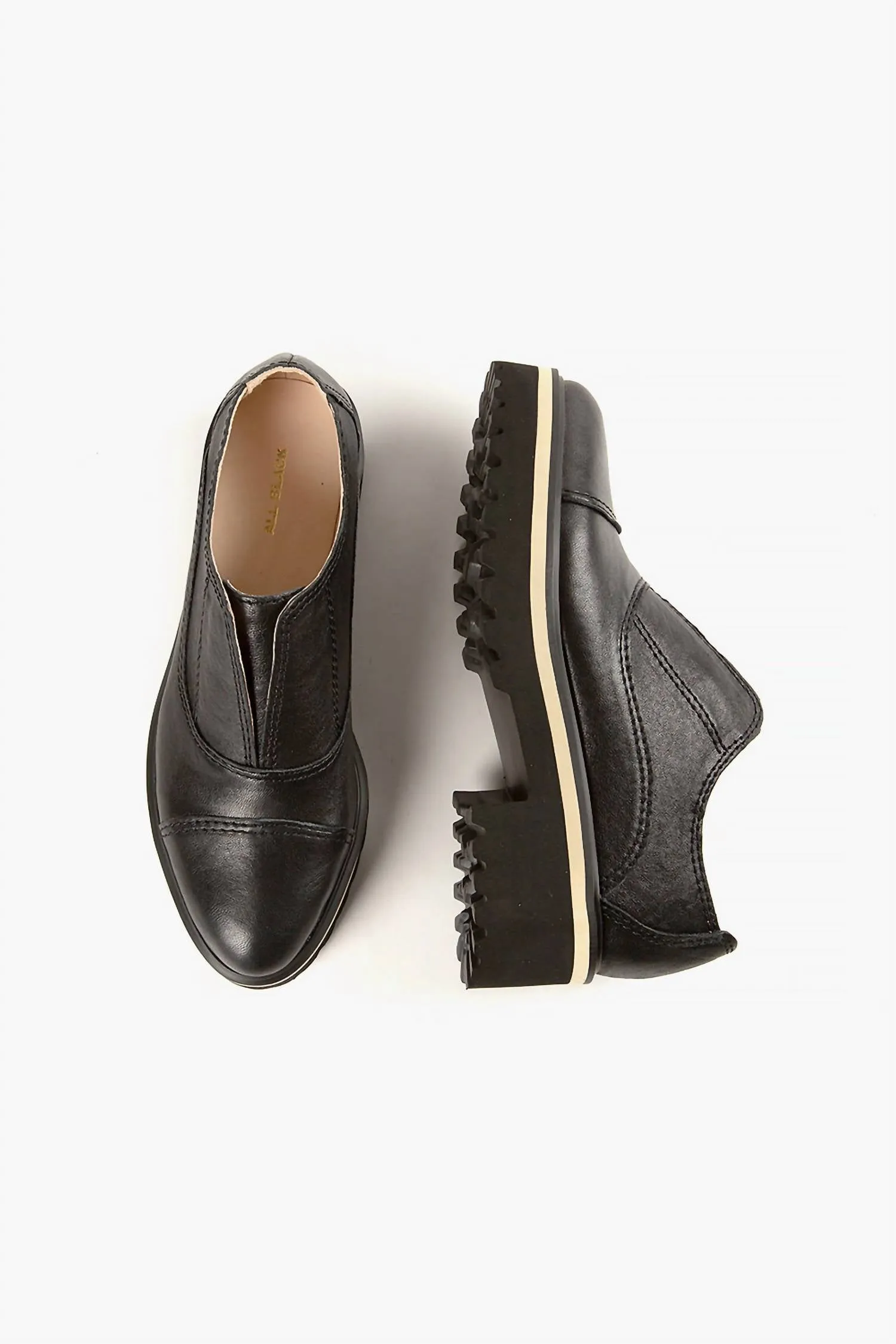 Women's Cowman Lugg Loafer In Black