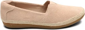 Women's Danelly Sky Loafer Flat In Blush Suede