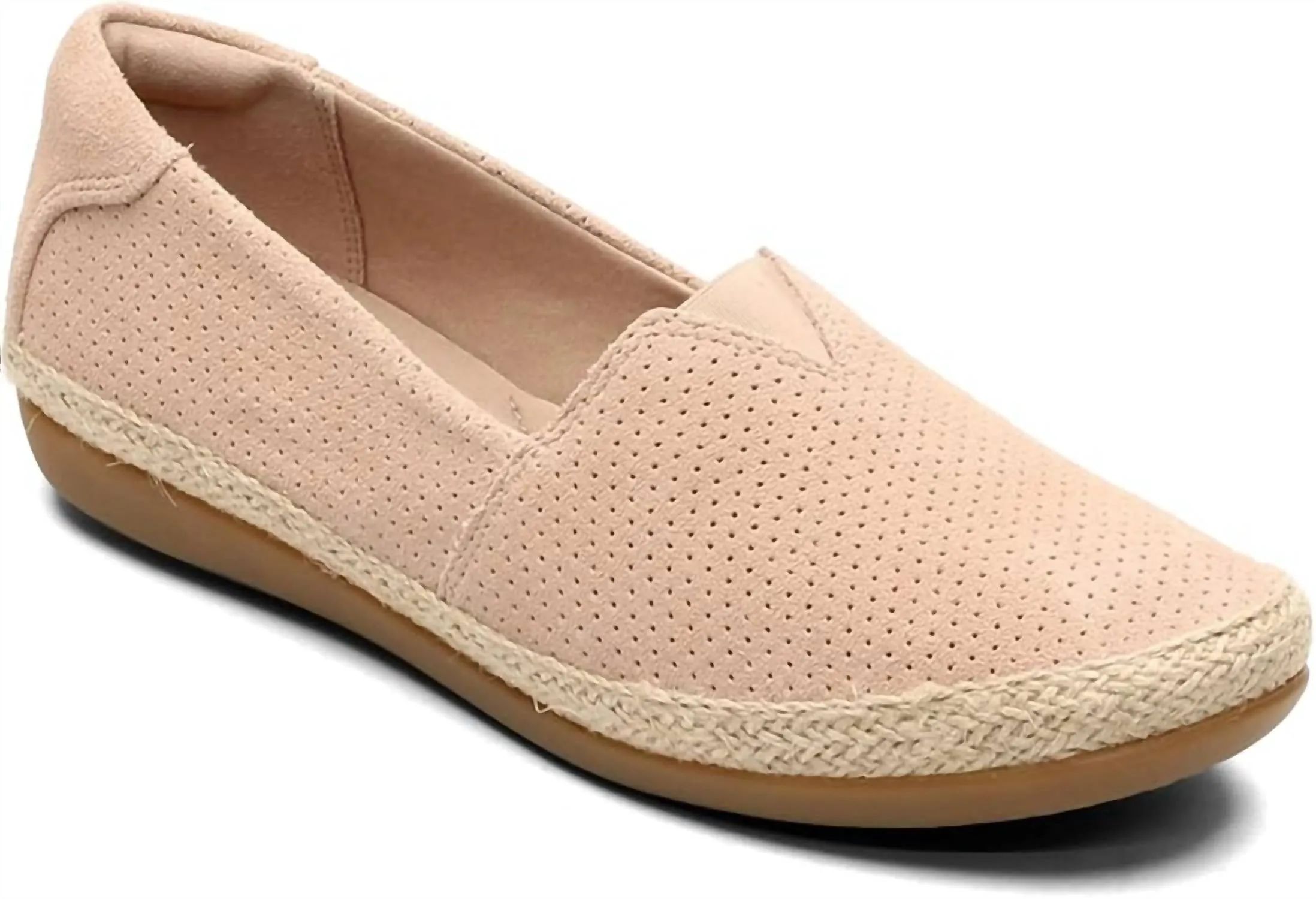 Women's Danelly Sky Loafer Flat In Blush Suede