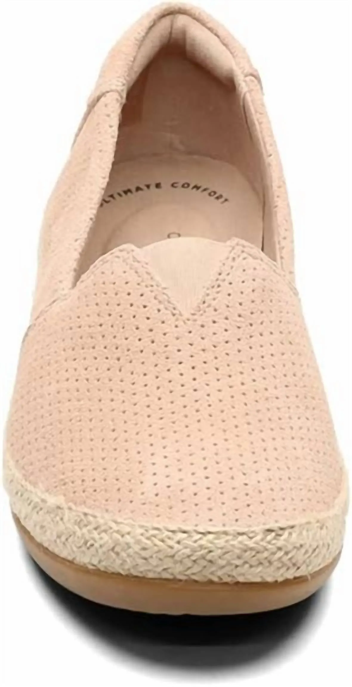 Women's Danelly Sky Loafer Flat In Blush Suede