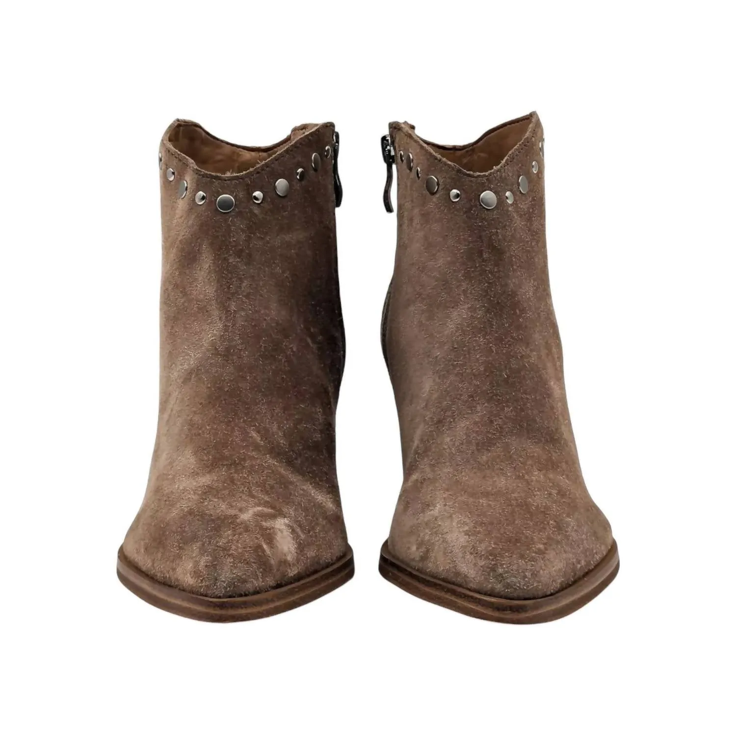 Women's Deni Cowboy Boot In Medium Brown Suede