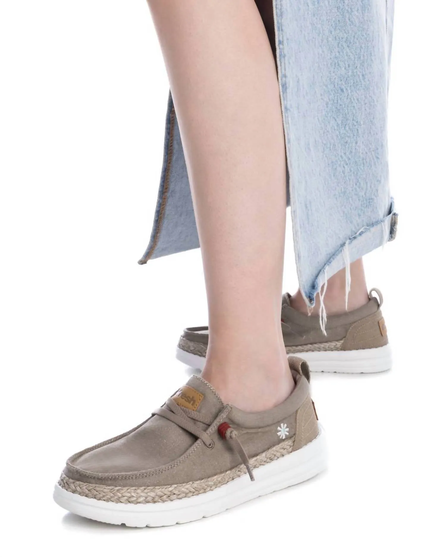 Women's Dockside Canvas Loafer In Taupe