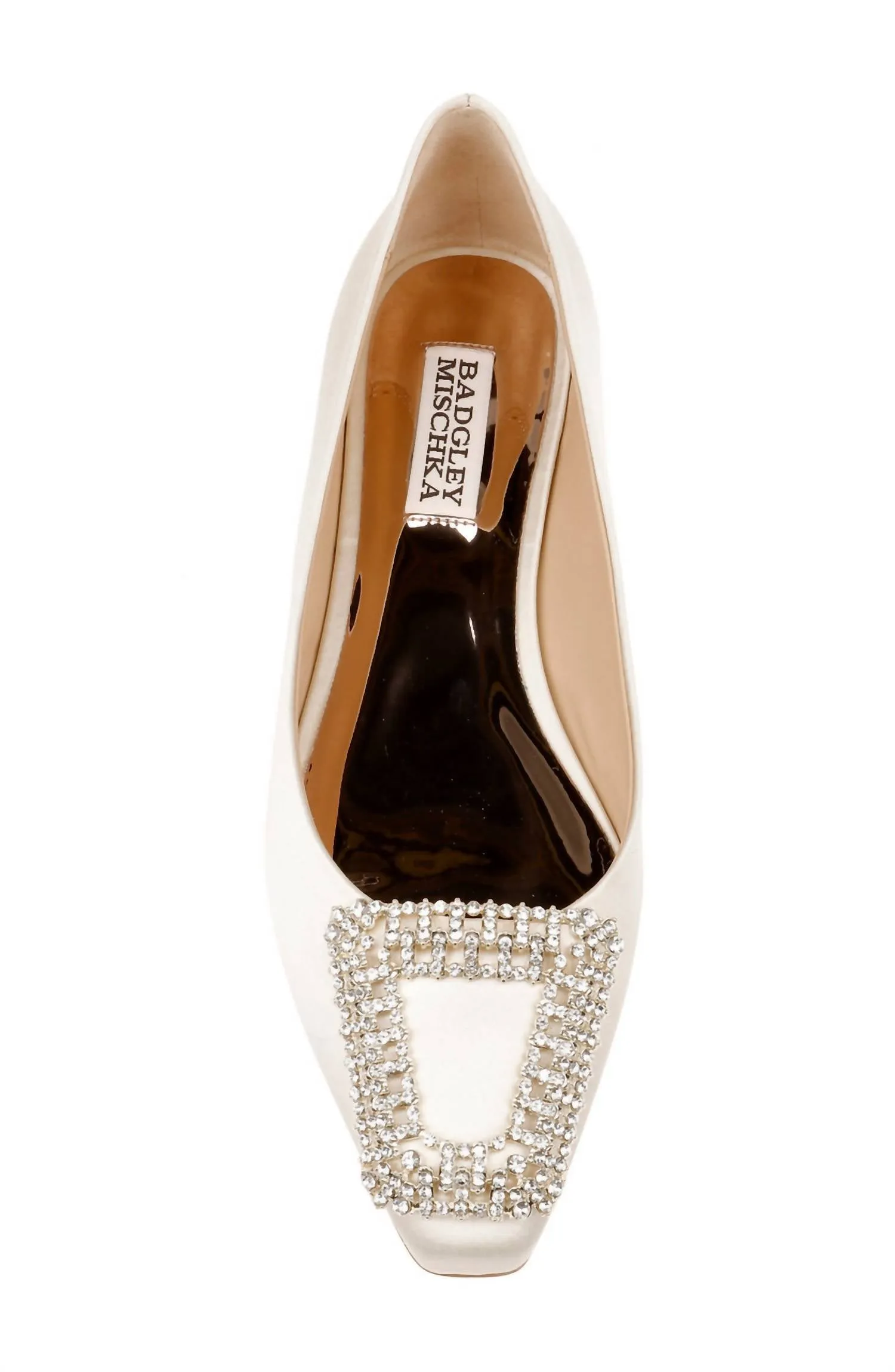 Women's Emerie Crystal Buckle Flats In Ivrsat