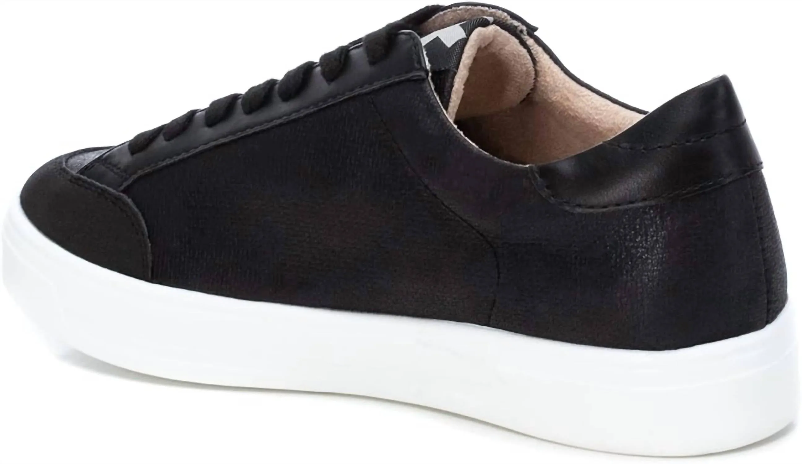 Women's Lace-Up Sneakers In Black