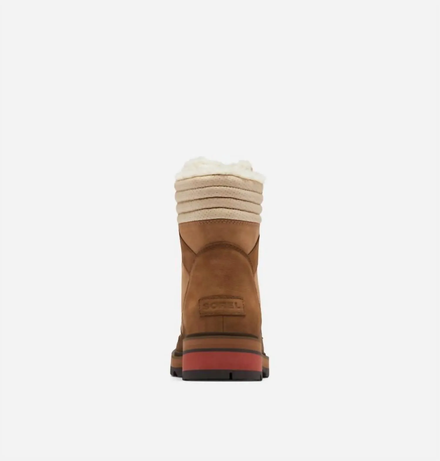 Women's Lennox Lace Cozy Fashion Boots In Velvet Tan/warp Red