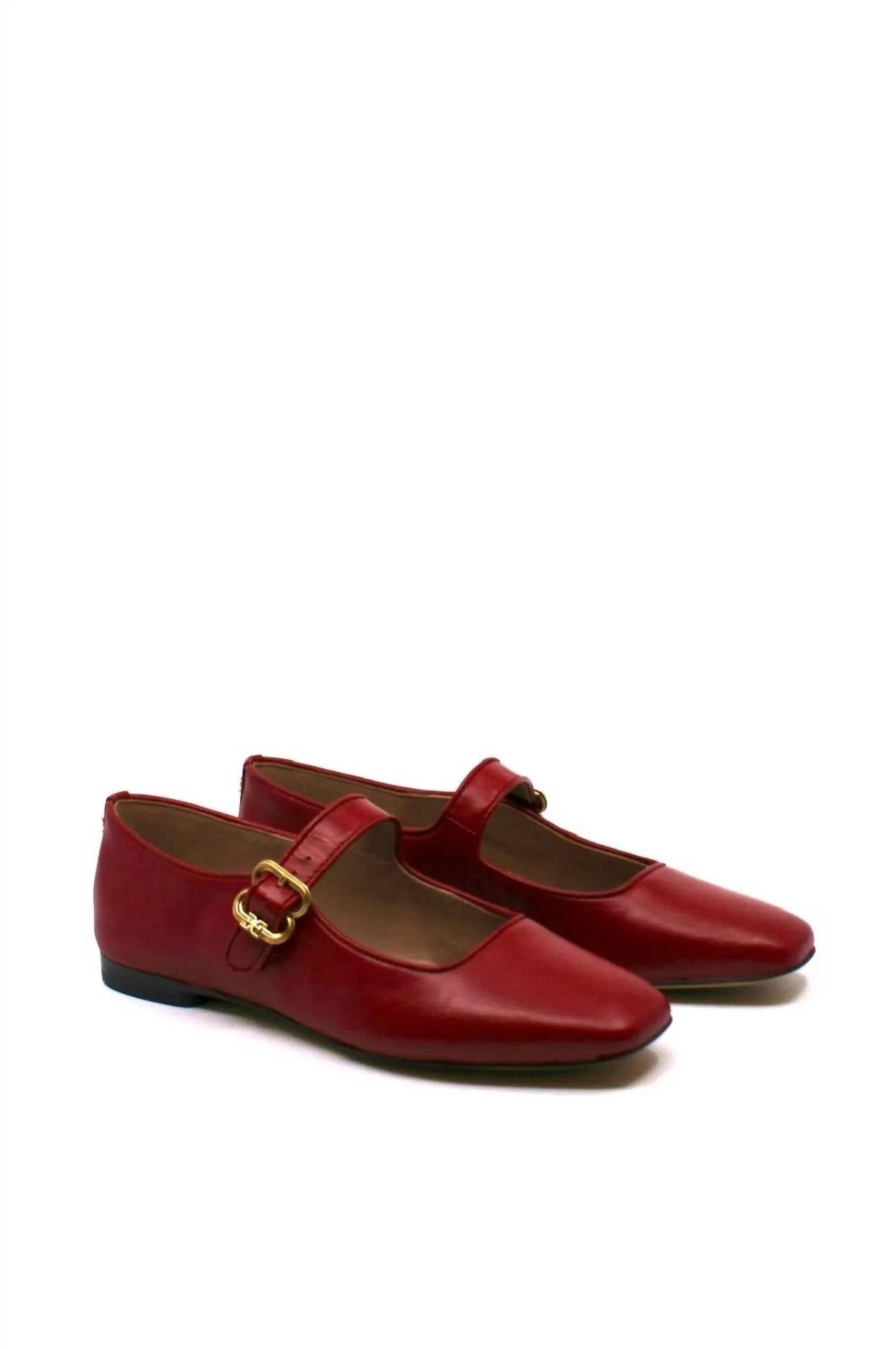 Women's Michaela Flats In Scarlet