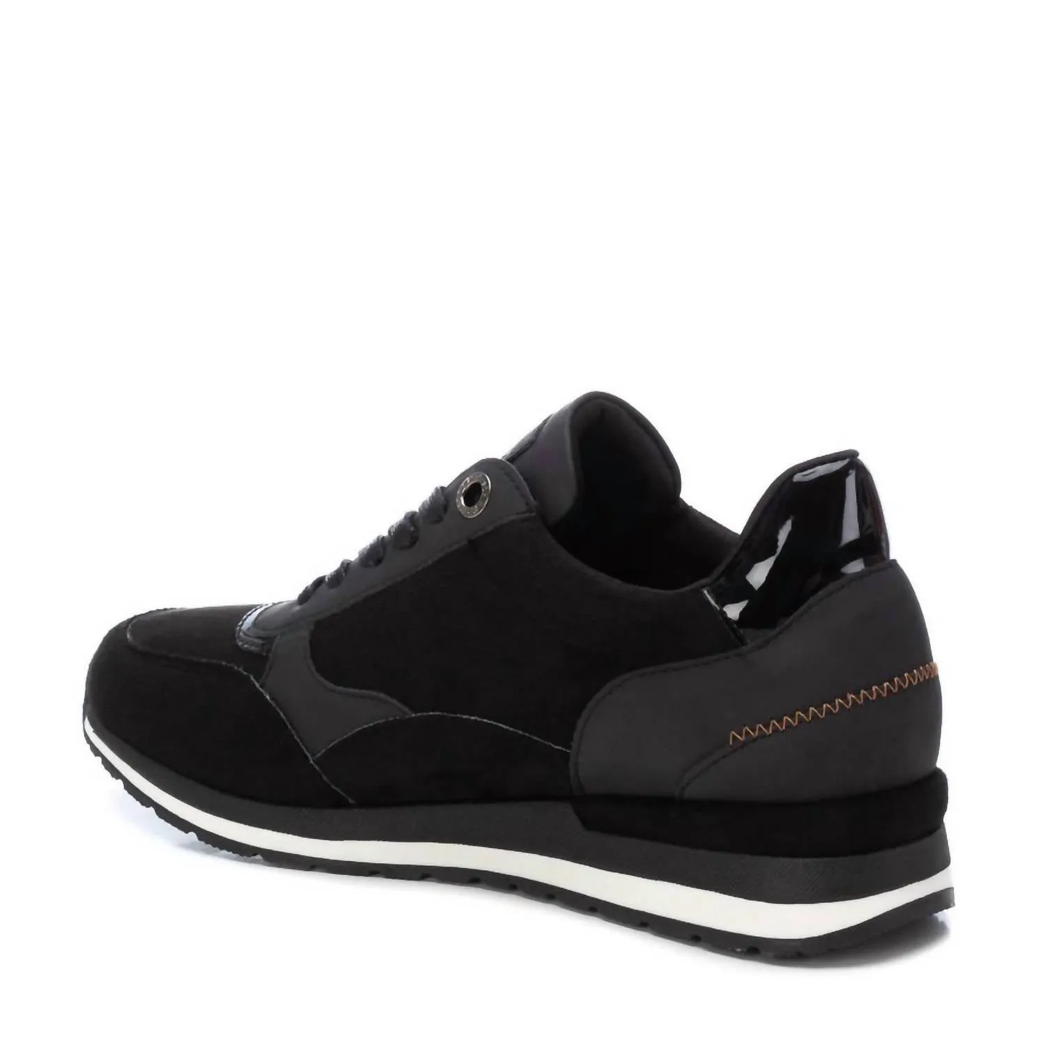 Women's Side Zipper Sneakers In Black
