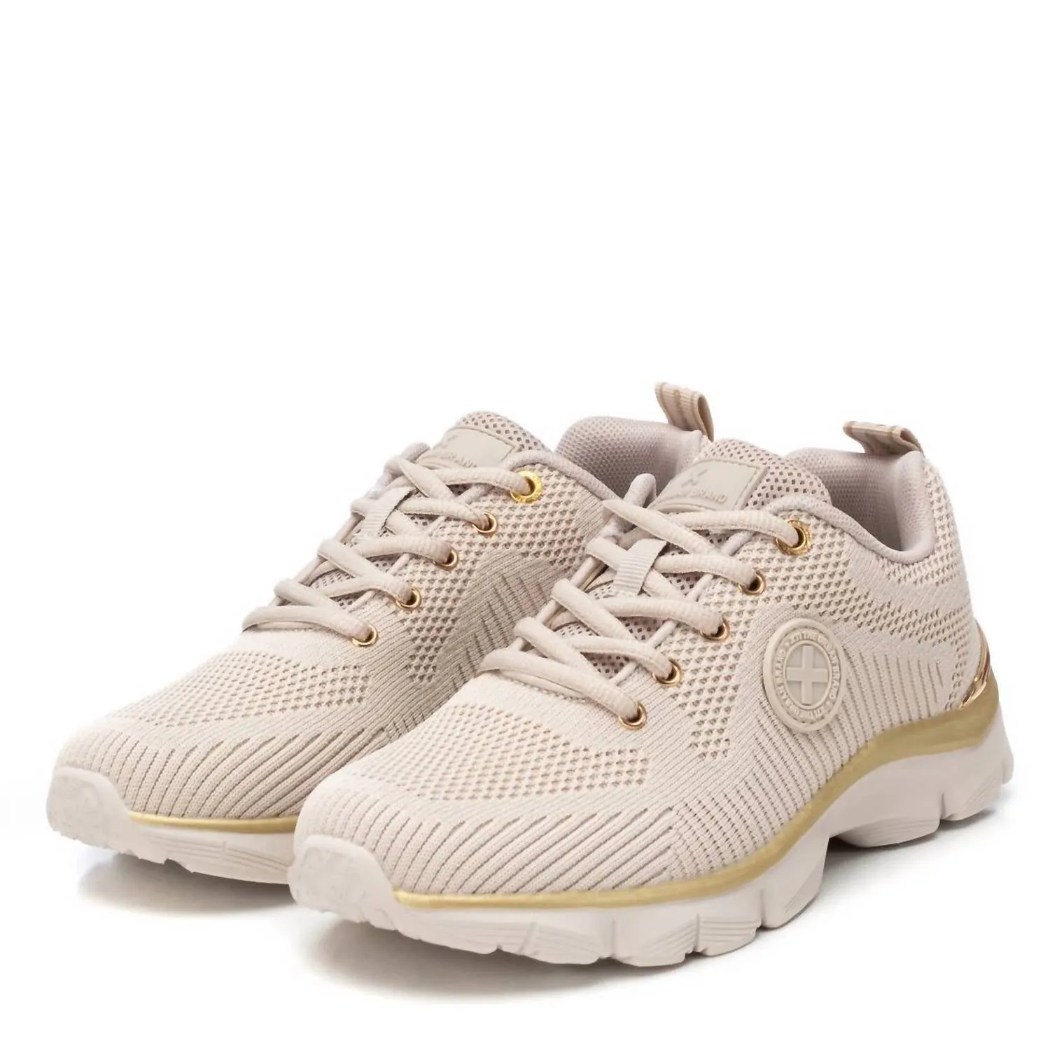 Women's Trainer Sneakers In Beige