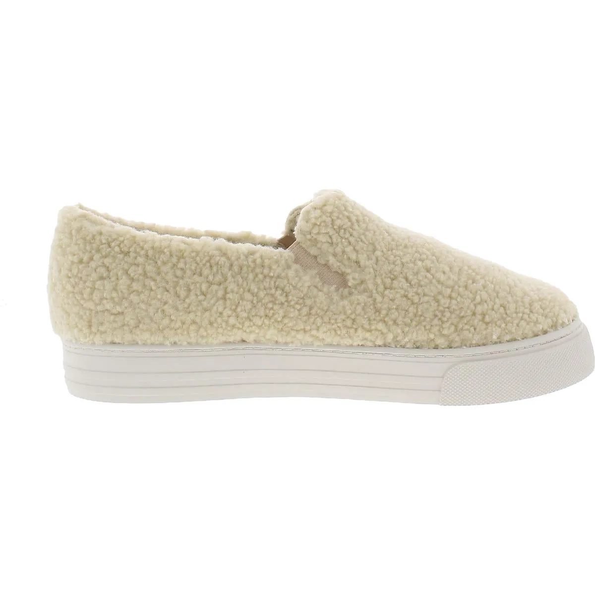 Your Move Womens Faux Fur Slip On Loafers