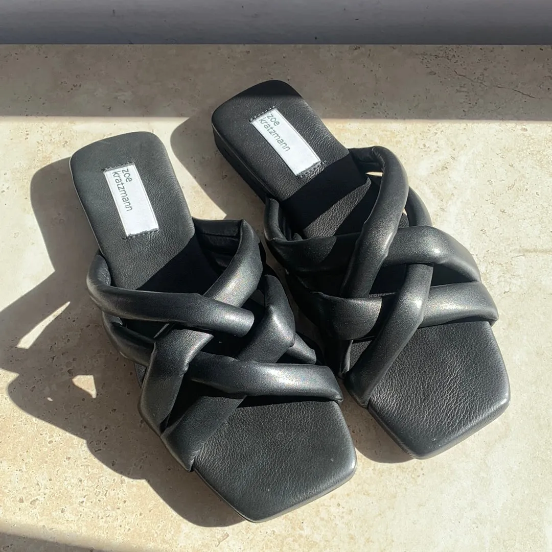 Zoe Kratzmann Tattle slide Black - LAST PAIR size 37